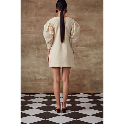 RISHI & VIBHUTI Shift Dress 2.0 in Ivory