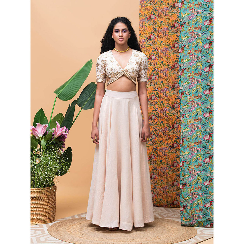 RISHI & VIBHUTI Elizah Ivory (Set of 2)