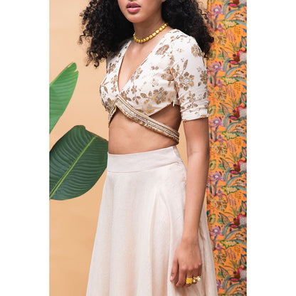 RISHI & VIBHUTI Elizah Ivory (Set of 2)