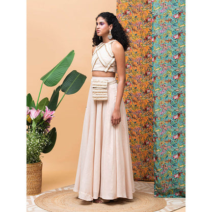 RISHI & VIBHUTI Sea Salt 2.0 Lehenga (Set of 3)