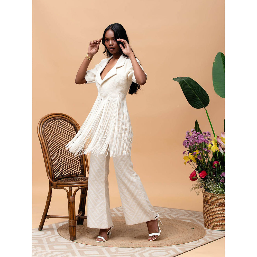 RISHI & VIBHUTI Senorita 2.0 Ivory Jacket (Set of 2)