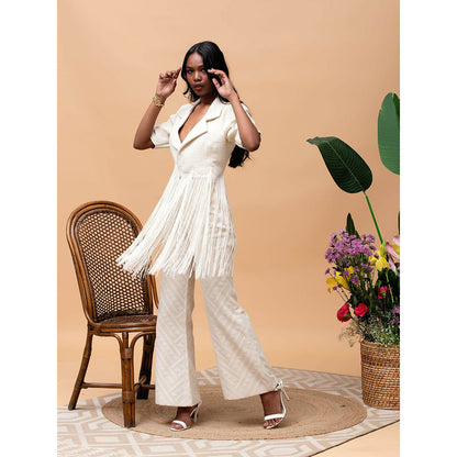 RISHI & VIBHUTI Senorita 2.0 Ivory Jacket (Set of 2)