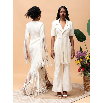 RISHI & VIBHUTI Senorita 2.0 Ivory Jacket (Set of 2)