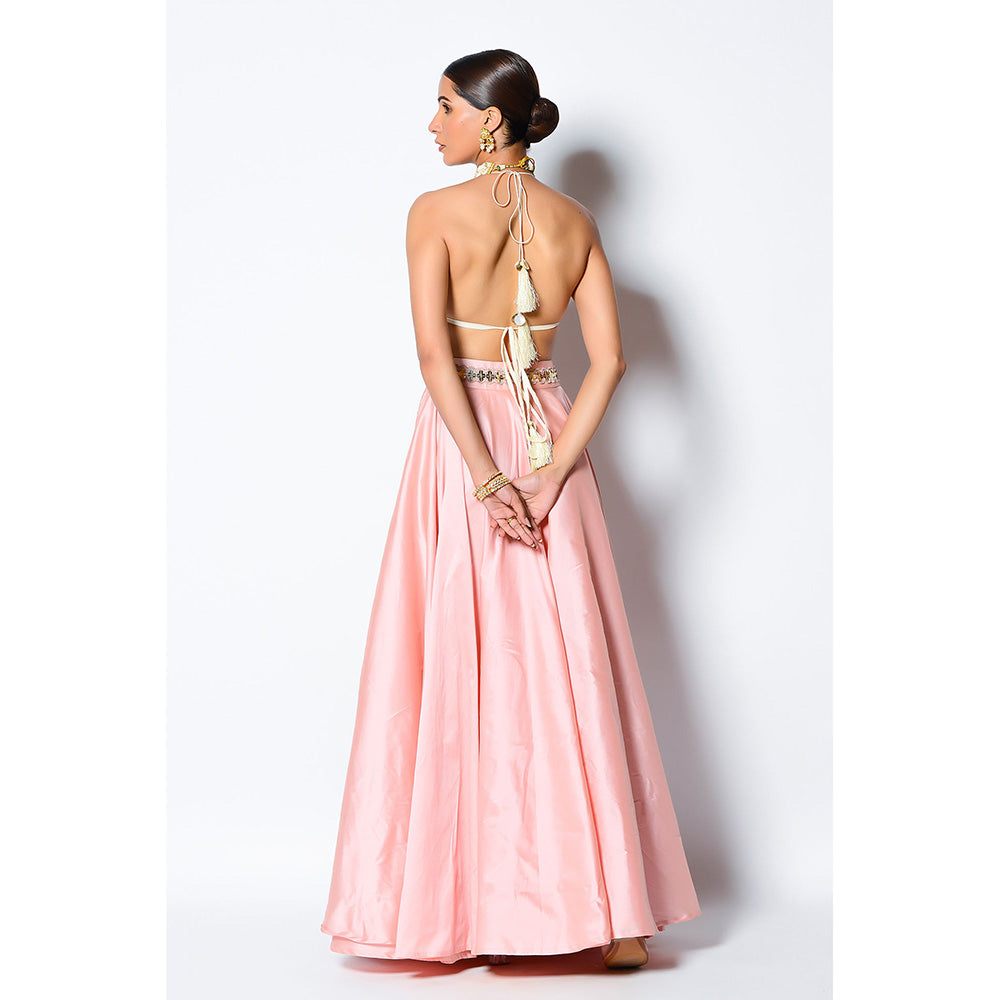 Rishi & Vibhuti Urfi Bralette with Skirt & Dupatta (Set of 3)