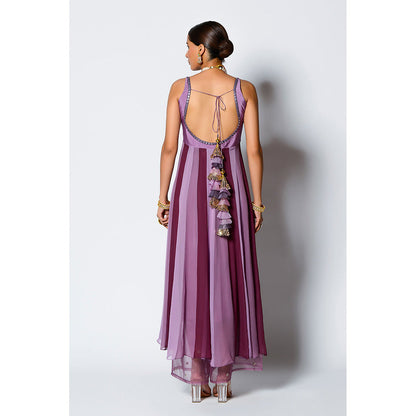 Rishi & Vibhuti Sabar Anarkali Kurta with Palazzo & Dupatta (Set of 3)