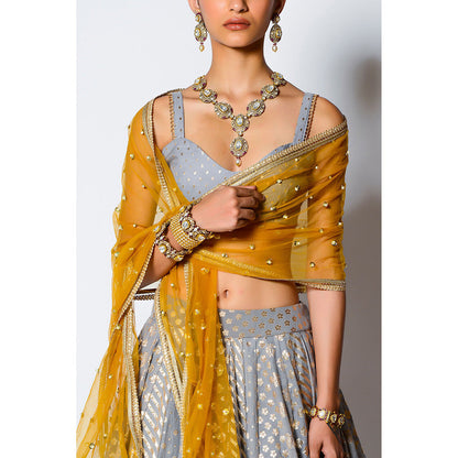 Rishi & Vibhuti Zeenat Blouse with Skirt & Dupatta (Set of 3)