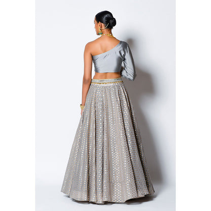 Rishi & Vibhuti Nisha Blouse with Skirt (Set of 2)