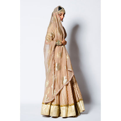 Rishi & Vibhuti Malang Blouse with Skirt & Dupatta (Set of 3)