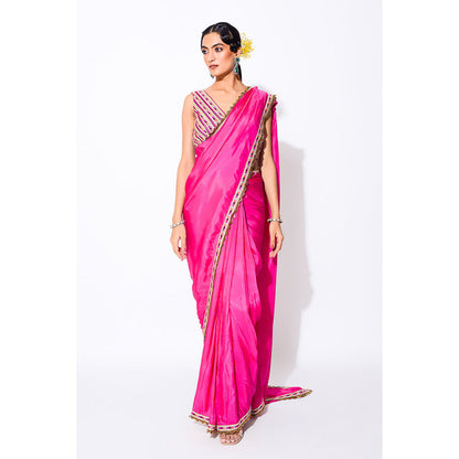 Rishi & Vibhuti Michela Saree with Stitched Blouse