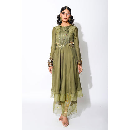 Rishi & Vibhuti Vd Short Anarkali and Palazzo (Set of 2)