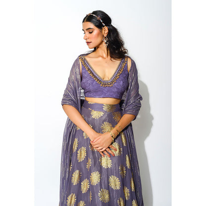 Rishi & Vibhuti Skirt Blouse and Dupatta (Set of 3)