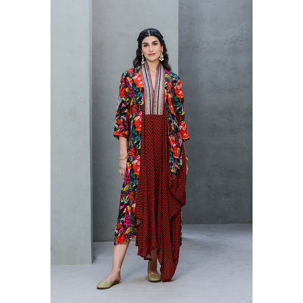 Rishi & Vibhuti Garnet Kaftan