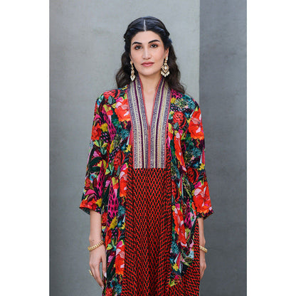 Rishi & Vibhuti Garnet Kaftan