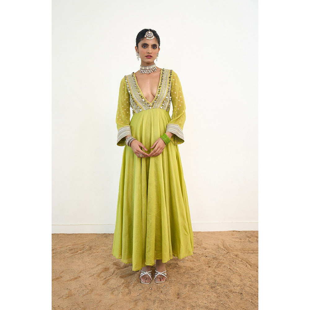 Rishi & Vibhuti Asteria Anarkali With Dupatta (Set of 2)