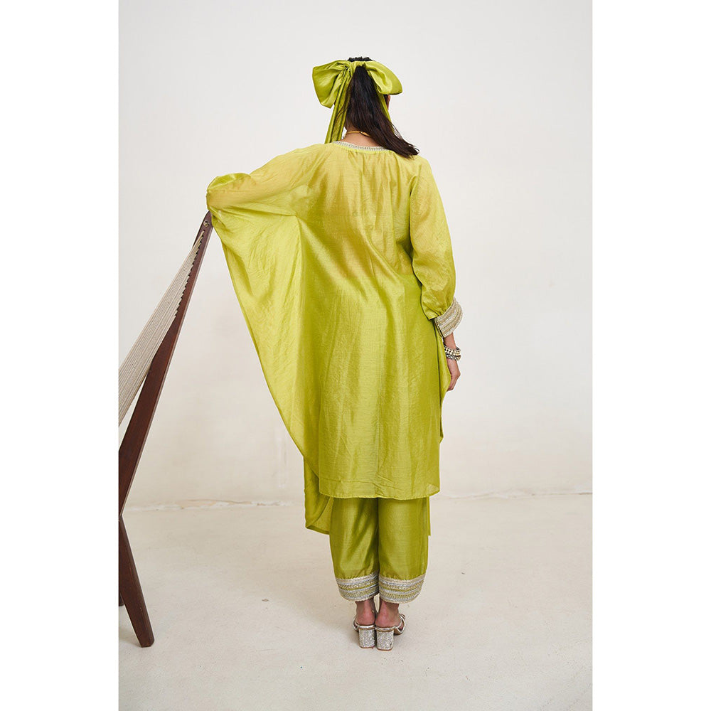 Rishi & Vibhuti Kael Kaftan With Pant (Set of 2)