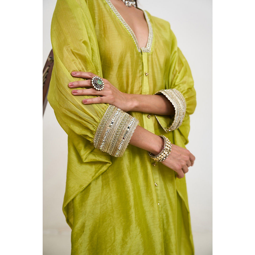 Rishi & Vibhuti Kael Kaftan With Pant (Set of 2)