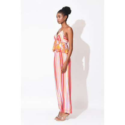 Rishi & Vibhuti Multi-Colour Sway Symphony Co-Ord (Set of 2)