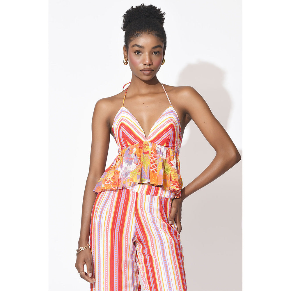 Rishi & Vibhuti Multi-Colour Sway Symphony Co-Ord (Set of 2)