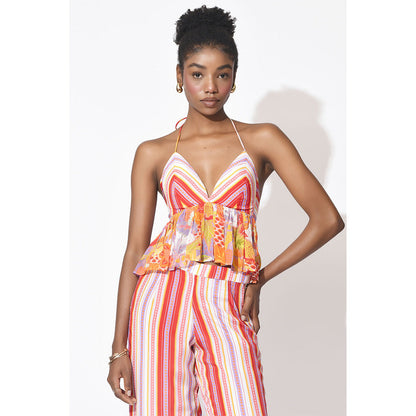 Rishi & Vibhuti Multi-Colour Sway Symphony Co-Ord (Set of 2)