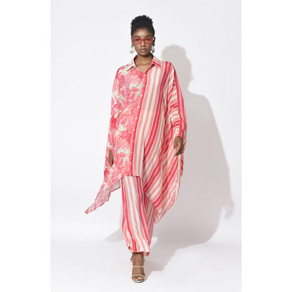 Rishi & Vibhuti Pink Lumin Co-Ord (Set of 2)