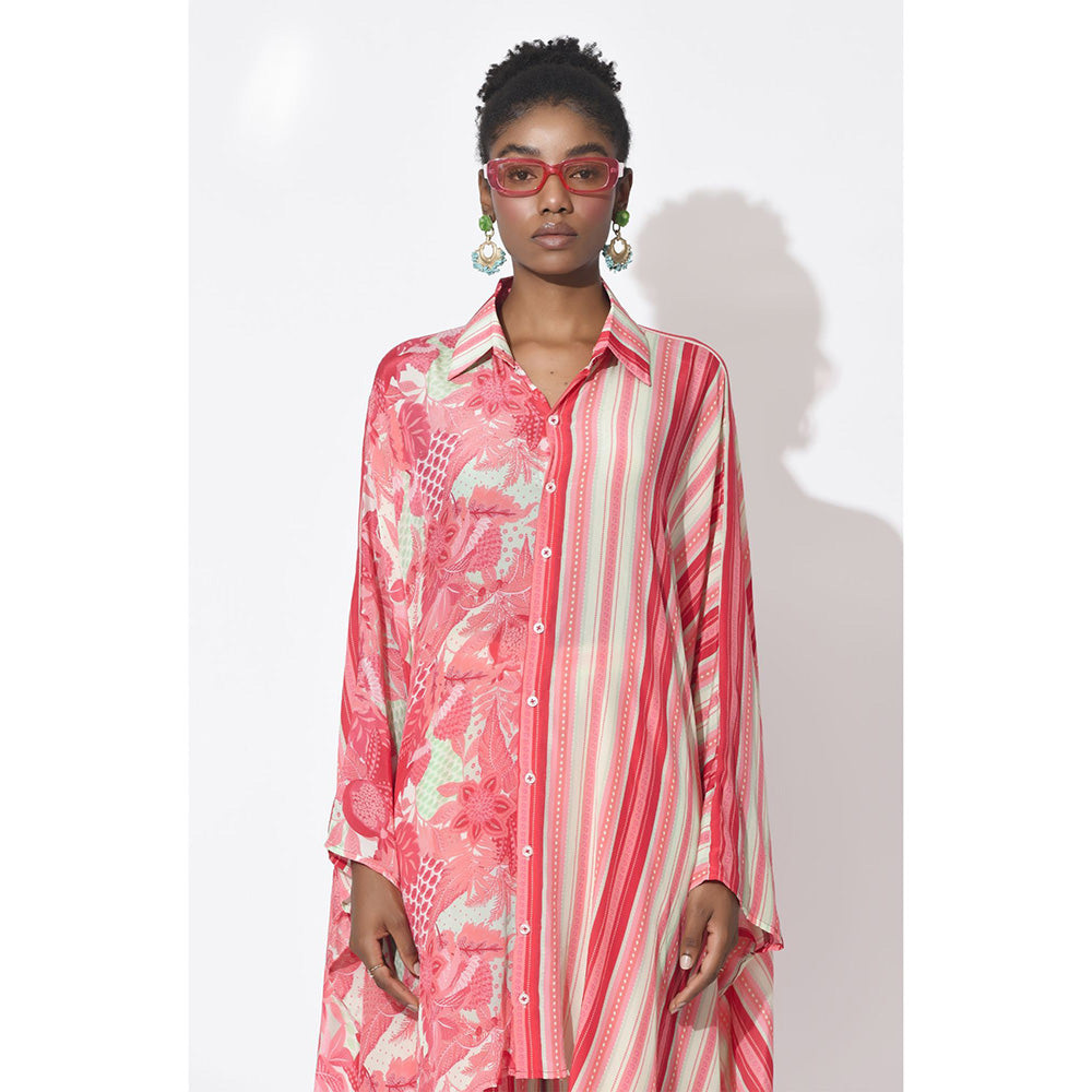 Rishi & Vibhuti Pink Lumin Co-Ord (Set of 2)
