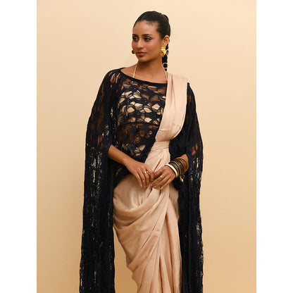 Rishi & Vibhuti Blue Mesh Overlay