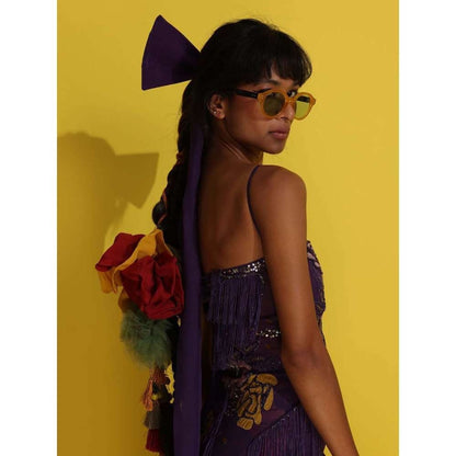 Rishi & Vibhuti Purple Mimi Dreamy Maxi Dress