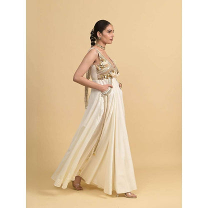 Rishi & Vibhuti Ivory Jumpsuit