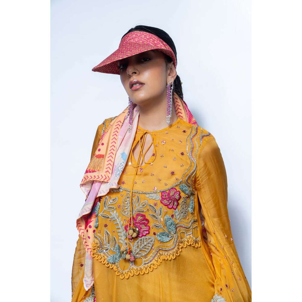 Rishi & Vibhuti Yellow Sunbeam Kurta and Pant