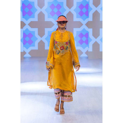 Rishi & Vibhuti Yellow Sunbeam Kurta and Pant