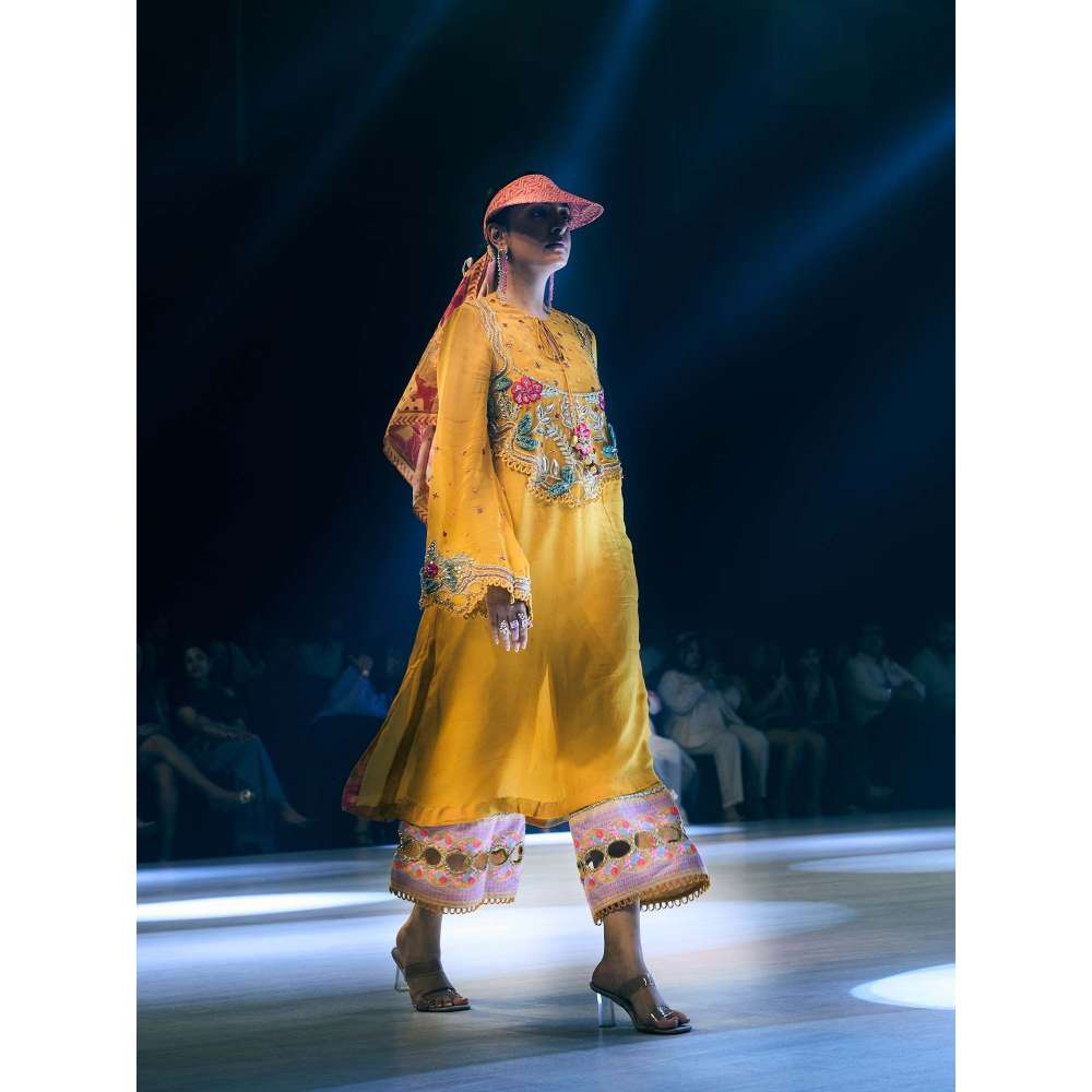 Rishi & Vibhuti Yellow Sunbeam Kurta and Pant