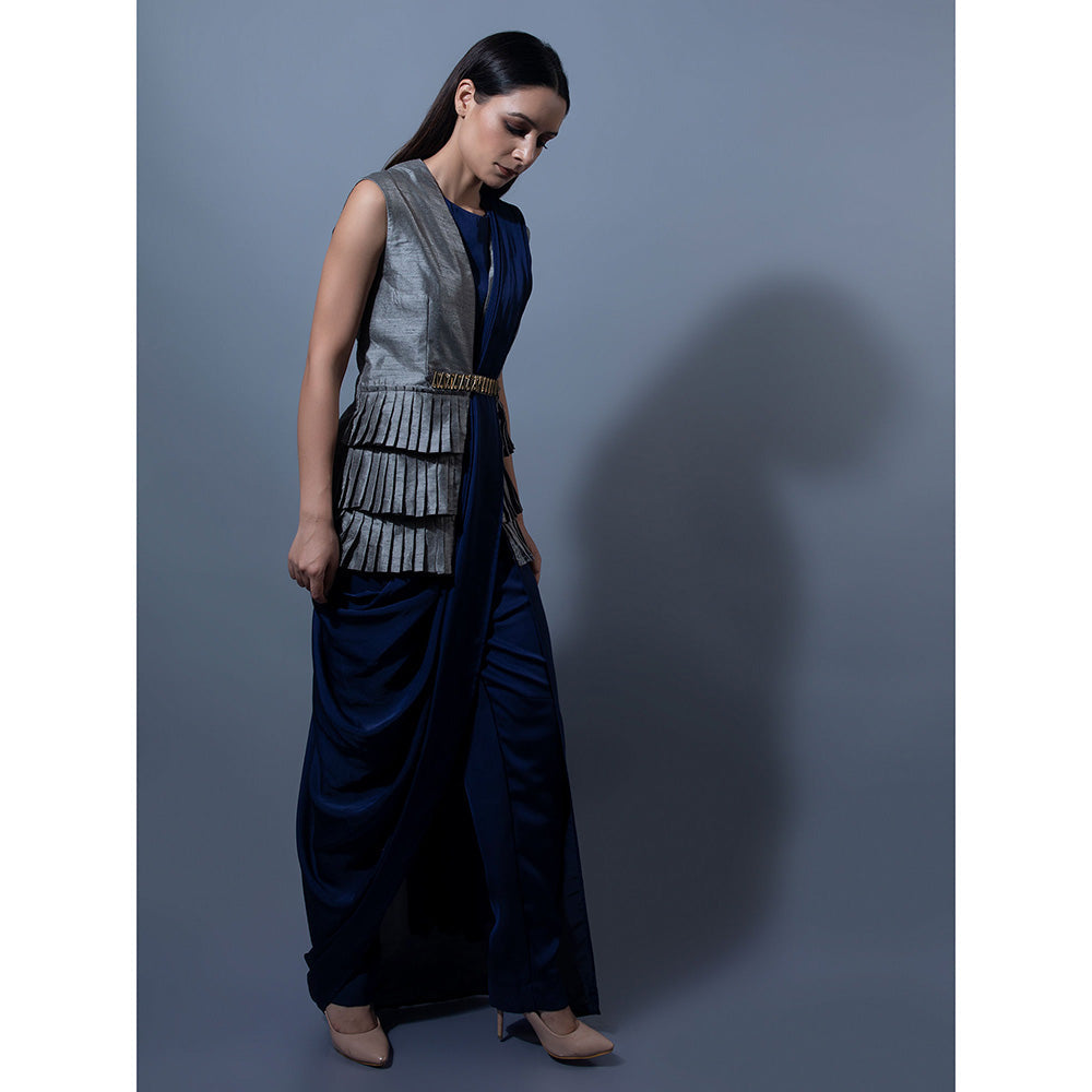 Rishi & Vibhuti Navy Blue Jumpsuits