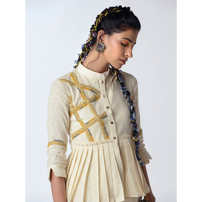 Rishi & Vibhuti Cream Campfire Co-ord Set