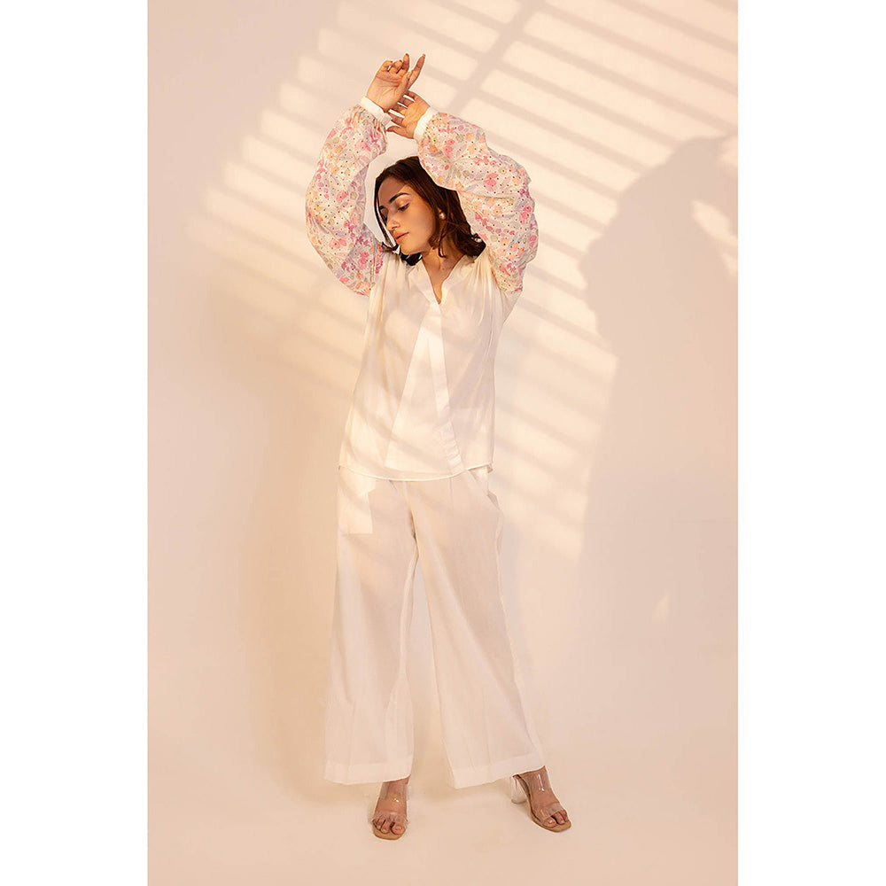 RITIKA GUPTA Evelyn White Co-Ord Set