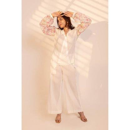 RITIKA GUPTA Evelyn White Co-Ord Set