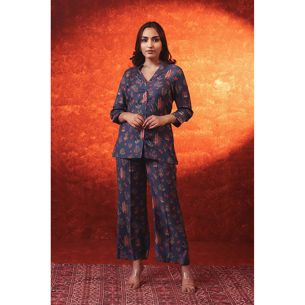 RITIKA GUPTA Blue Printed Co-Ord