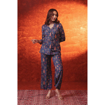RITIKA GUPTA Blue Printed Co-Ord