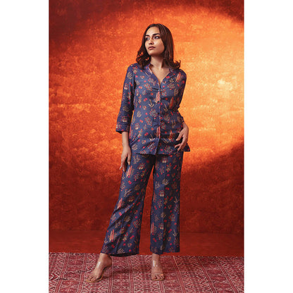 RITIKA GUPTA Blue Printed Co-Ord