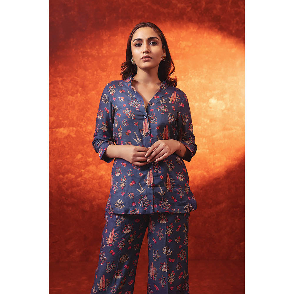 RITIKA GUPTA Blue Printed Co-Ord