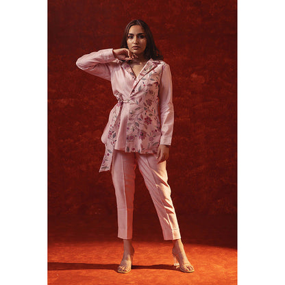 RITIKA GUPTA Pink Printed Co-Ord Set