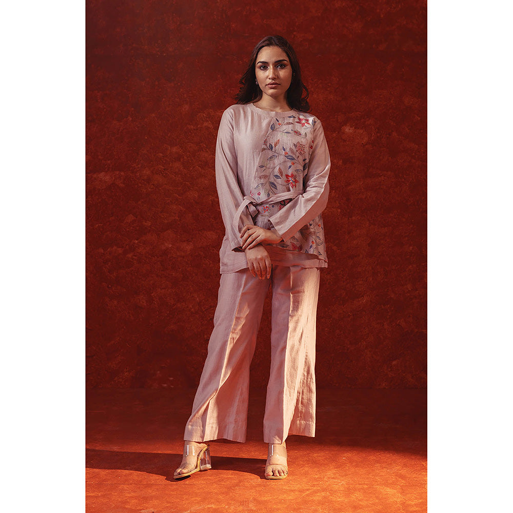 RITIKA GUPTA Purple Printed Co-Ord Set