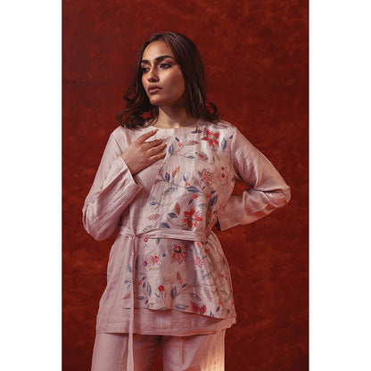 RITIKA GUPTA Purple Printed Co-Ord Set