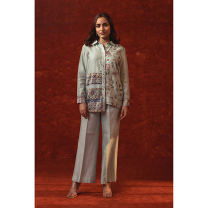 RITIKA GUPTA Blue Printed Co-Ord Set