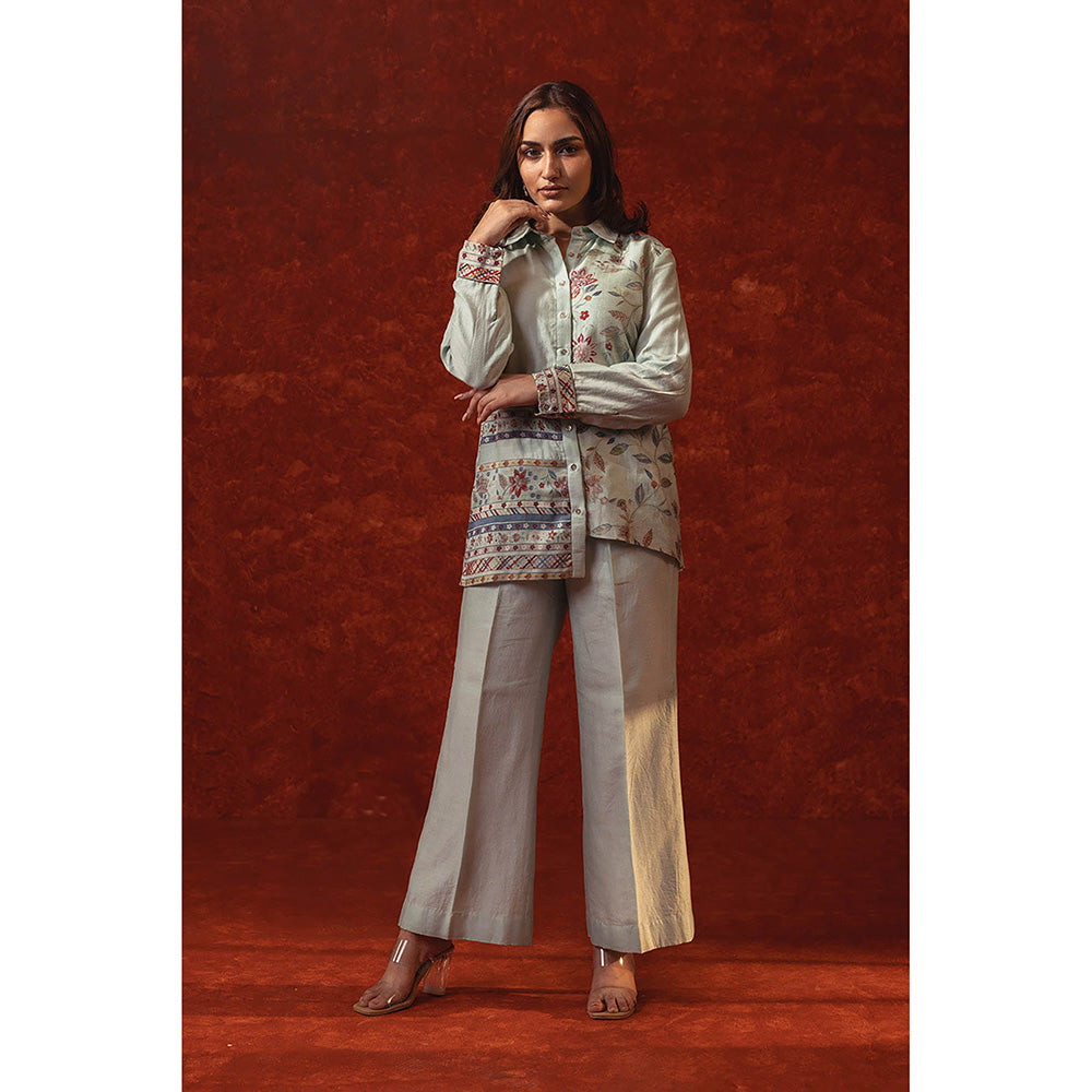RITIKA GUPTA Blue Printed Co-Ord Set