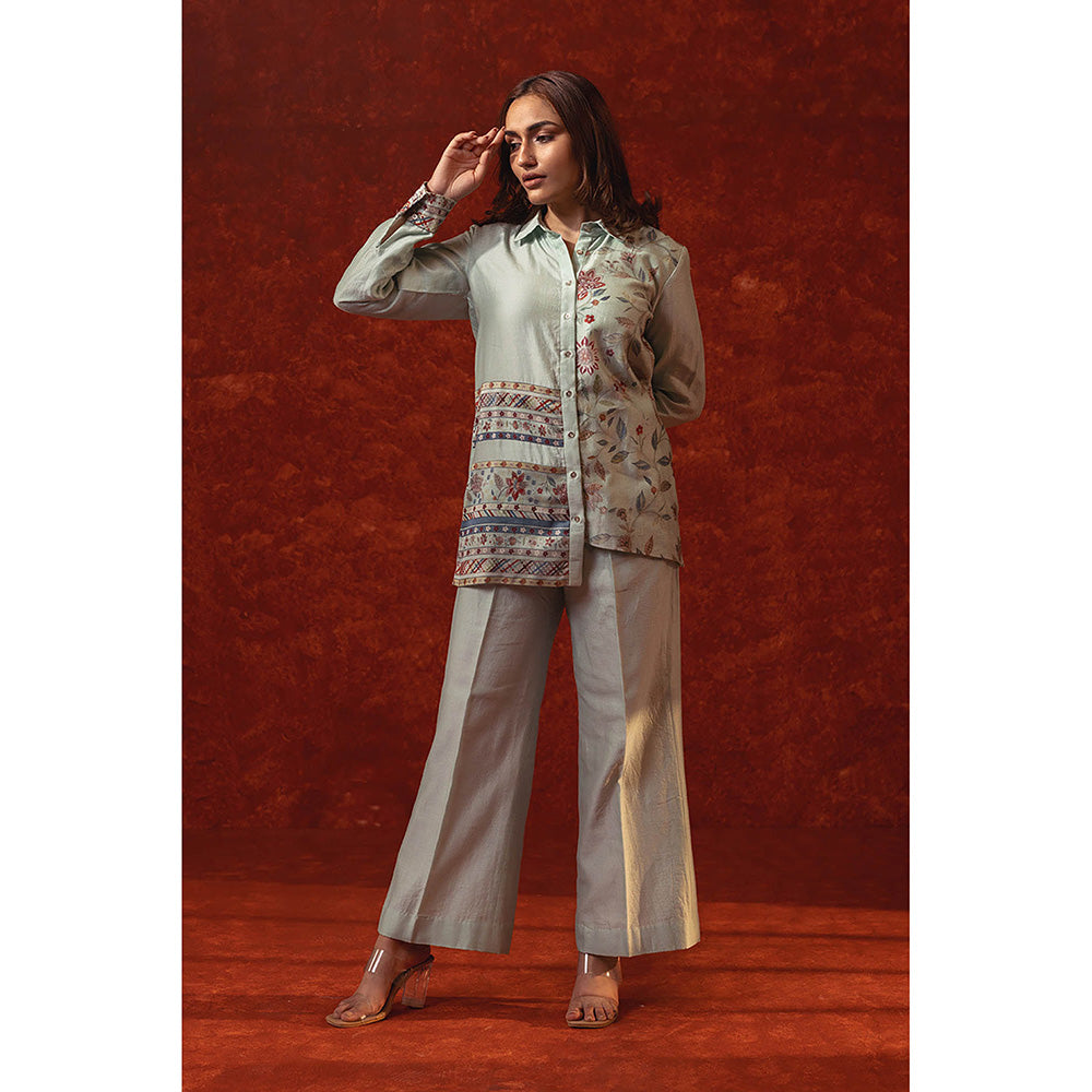 RITIKA GUPTA Blue Printed Co-Ord Set