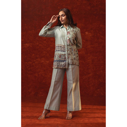 RITIKA GUPTA Blue Printed Co-Ord Set