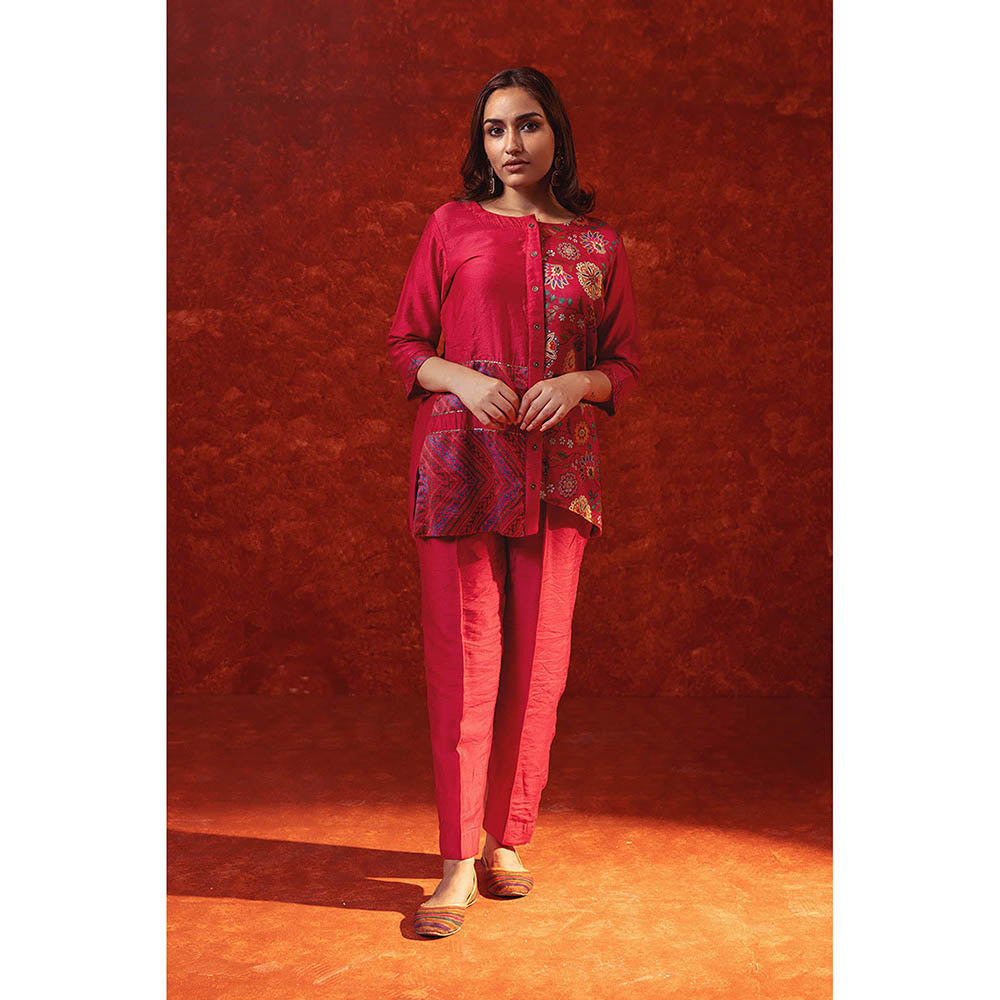 RITIKA GUPTA Red Printed Co-Ord Set