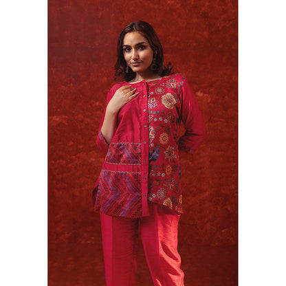 RITIKA GUPTA Red Printed Co-Ord Set
