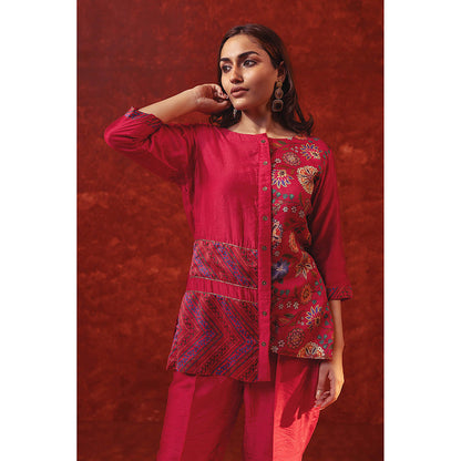 RITIKA GUPTA Red Printed Co-Ord Set