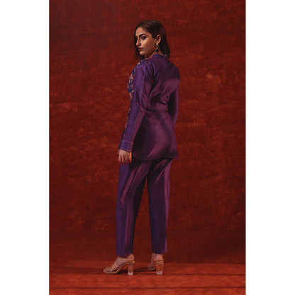 RITIKA GUPTA Purple Printed Co-Ord Set